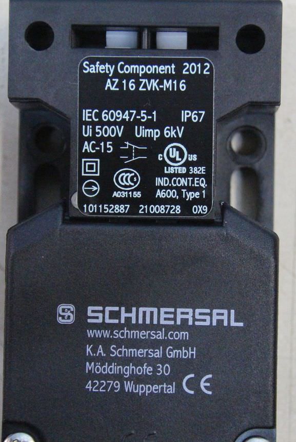 Interrupteur De Sécurité SCHMERSAL AZ15 ZVK-M16 - 1 OU Verrouillage, Pour Matériel électrique