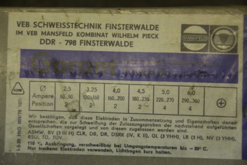 Schweißelektroden KONTAKT 160-3,25-5 KG DDR Restbestand 