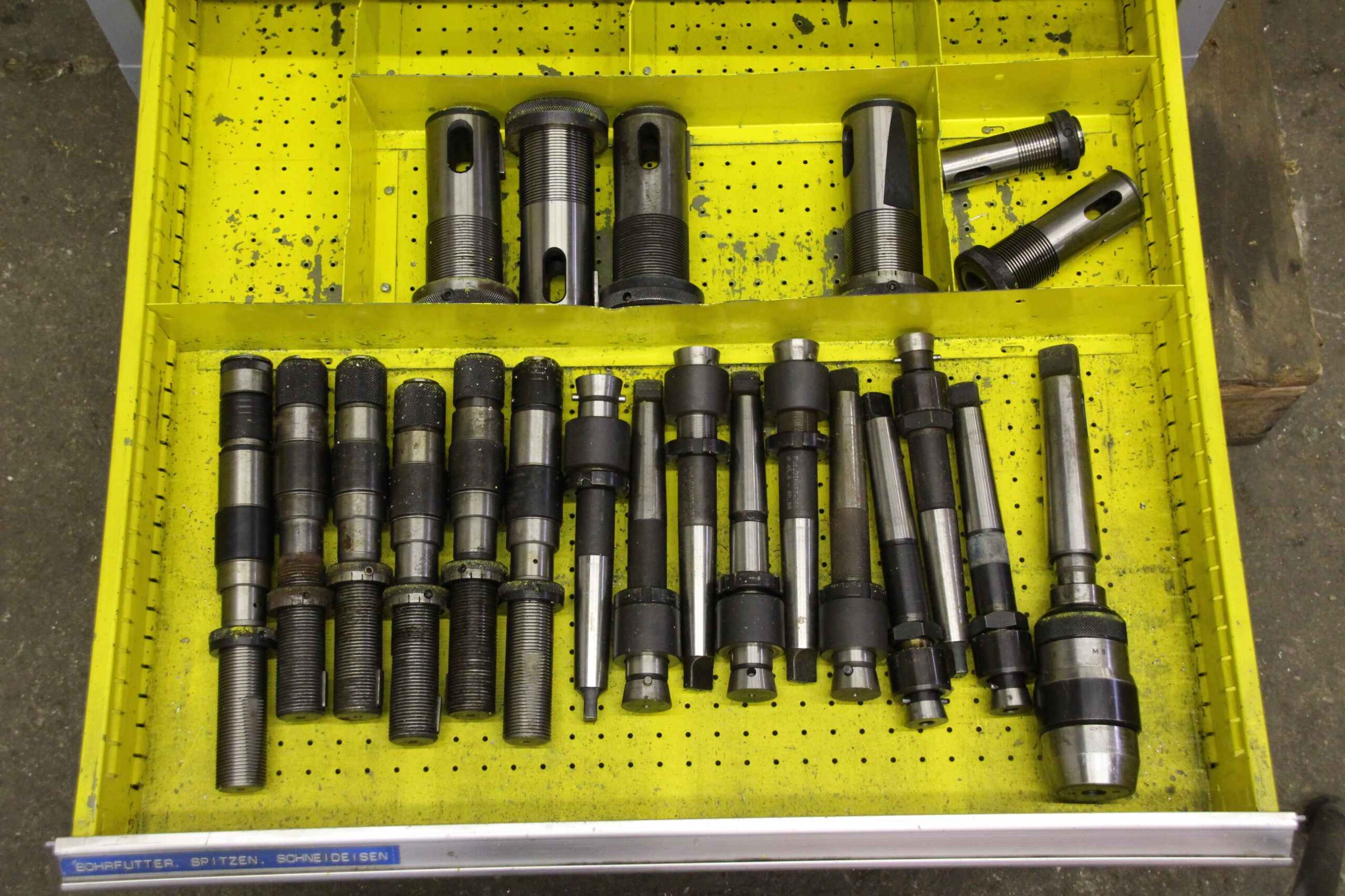 Schubladenschrank mit Bohrwerkzeug von Biltz Dihart - MK2 MK3 MK4 – Bild 12