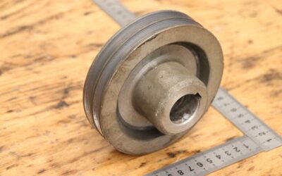 Alternative view of Keilriemenscheibe 2-rillig von Alu - SPZ  Ø 125 mm   (10 mm)