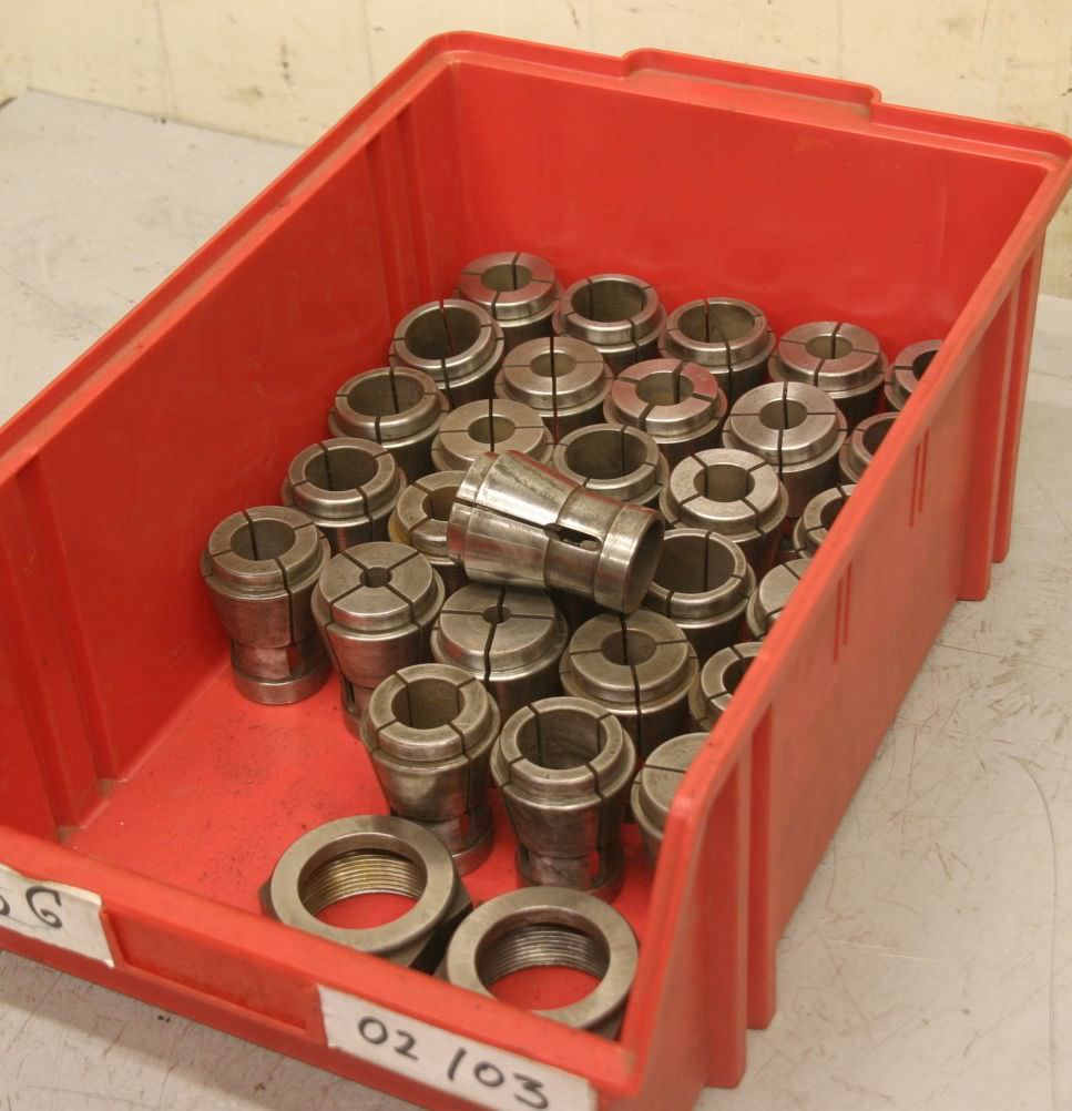 Spannzangenhülsen 29 Stück von Stahl - verschiedene Grössen