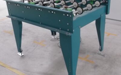 Rollenbahn angetrieben von Grenzebach - mit Zentriereinheit