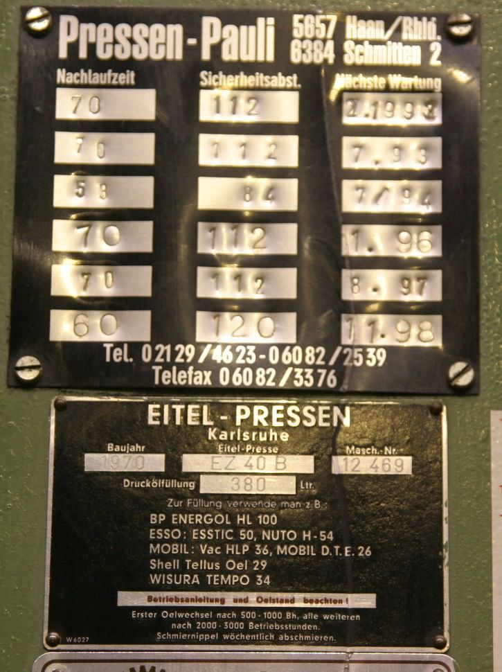 Hydraulikpresse 40 to von Eitel - EZ 40 B – Bild 9