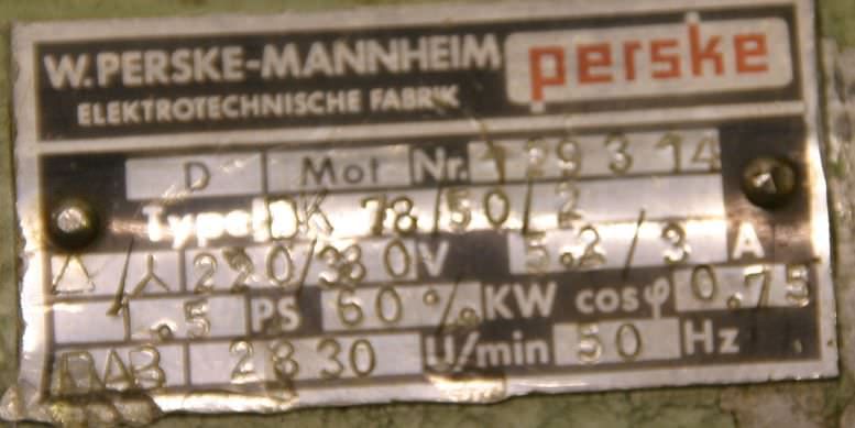 Pinolen Bearbeitungseinheit 1,1 kW von Perske - Bohrabstand 15 - 65 mm – Bild 10