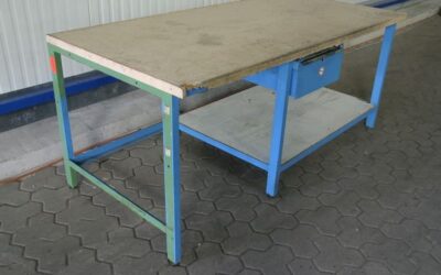 Werkbank von Stahl - 950/2000/H875 mm