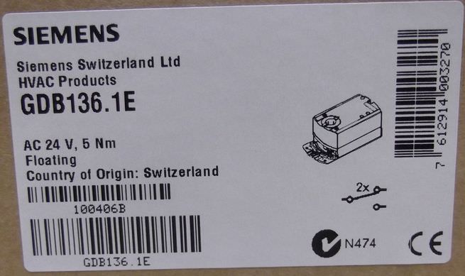 Drehantrieb für Luftklappen von Siemens - GDB136.1E – Bild 5