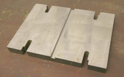 Aufspannplatte mit Nut von Stahl - 400/300/H36 mm