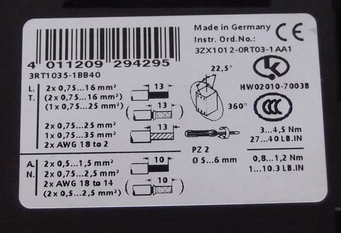 Schütz mit Hilfskontakt von Siemens - 3RT1035-1BB40 – Bild 6