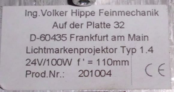 Lichtmarkenprojektor von Hippe - 1.4 – Bild 6
