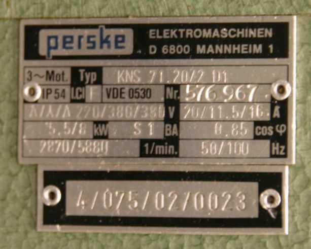 Fräsaggregat für Kantenbearbeitungsmaschinen von Perske - Typ 1 kw 2670 U/min – Bild 7