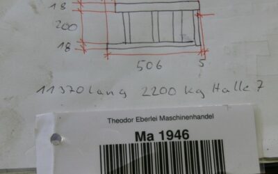 Aufspannplatte von Homag - Größe 11370/498/H240 mm – Bild 7