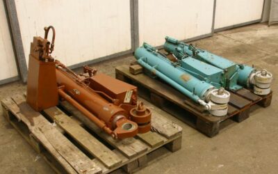 Alternative view of Stützzylinder mit Handpumpe von mit Stützrollen - 130/100/700