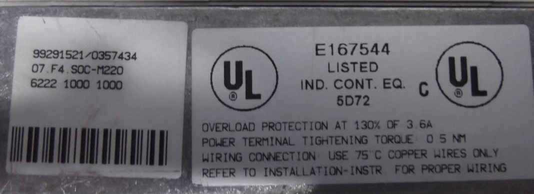 Frequenzumrichter 0,75 kW von KEB - 07.F4.S0C-M220/ – Bild 5