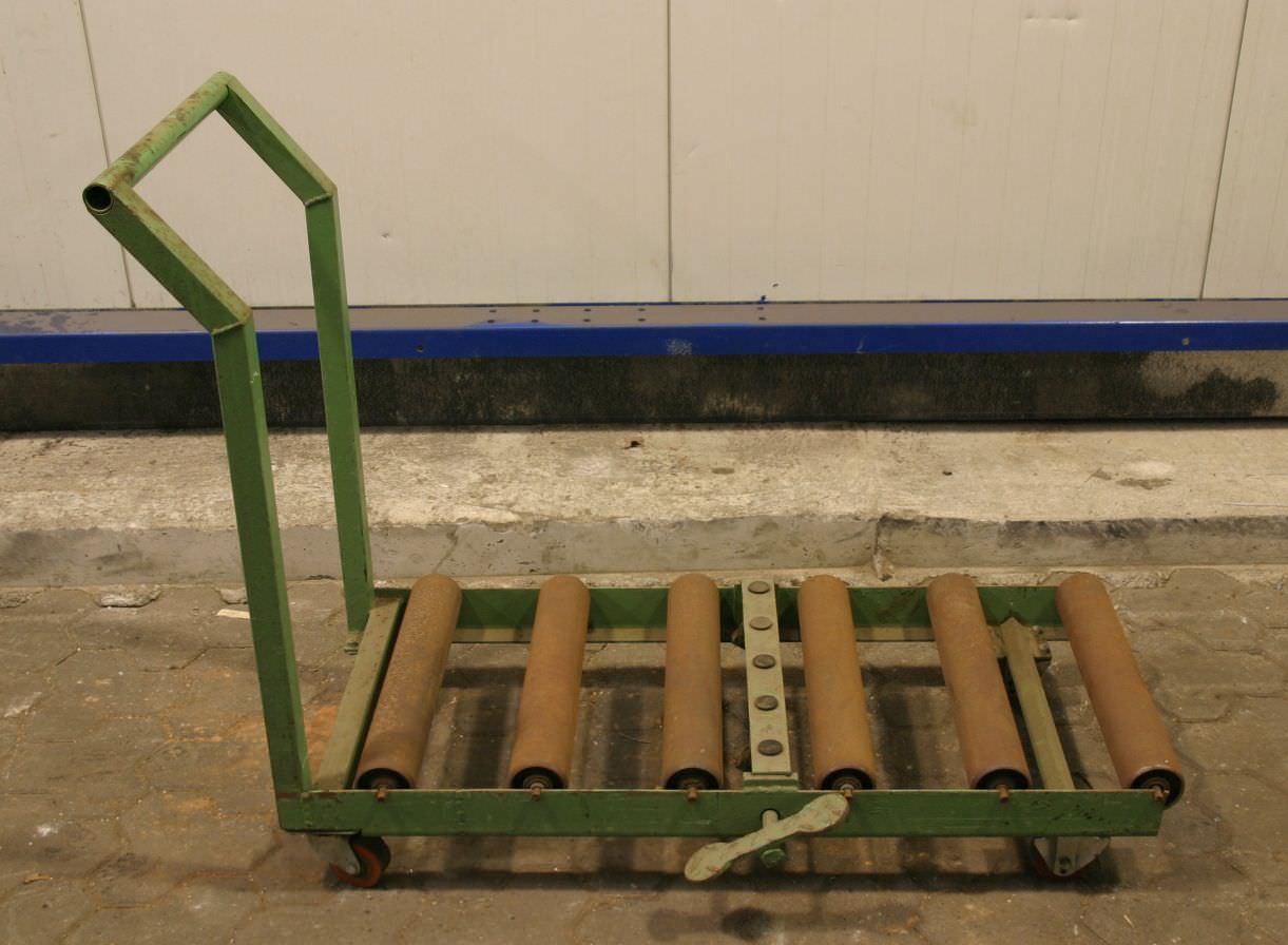 Rollenbahn 1,08 m auf Räder von unbekannt - Rollenbreite 500 mm – Bild 2