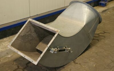 Lüftungskanal Winkel von Stahl - 550x450/560 mm