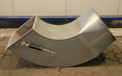 Alternative view of Lüftungskanal Winkel von Stahl - 550x450/560 mm