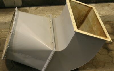 Alternative view of Lüftungskanal Winkel von Stahl - 565x310/500 mm