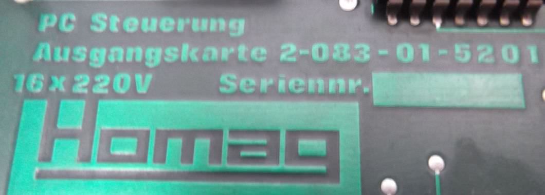 Steuerkarte von Homag - 2-083-01-5201 – Bild 5