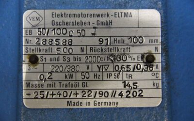 elektrohydraulisches Hubgerät von VEB - EB50/100C50 – Bild 11
