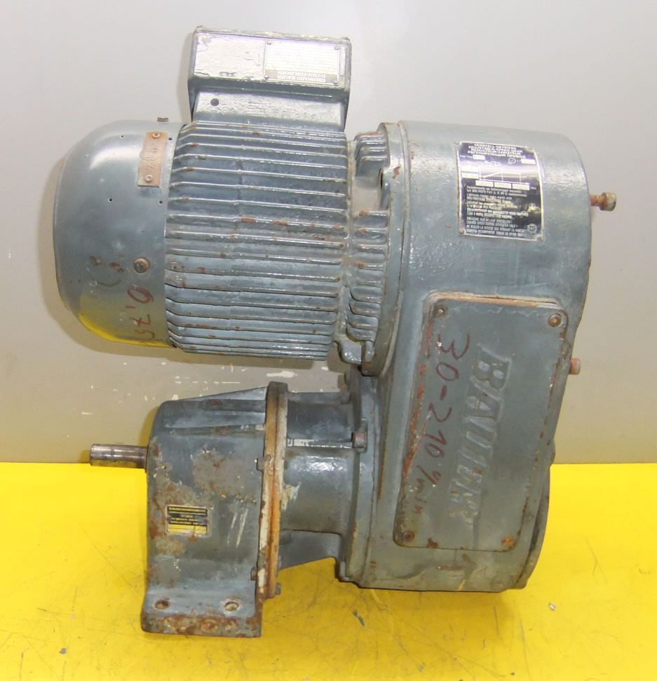 regelbarer Getriebemotor 0,75 kW 30-210 U/min von Bauer - DK94V10/216