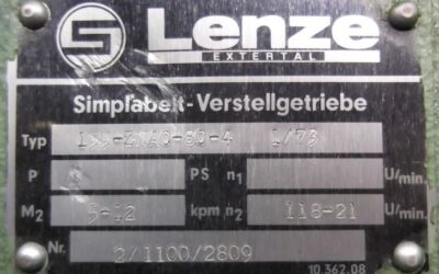 regelbarer Getriebemotor 0,75 kW 21-118 U/min von Lenze - 155-ZNA0-80-4 – Bild 6