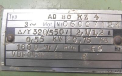 regelbarer Getriebemotor 0,55 kW 24-120 U/min von Prym - L8-U16 – Bild 7
