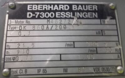 Getriebemotor 0,3 kW 21,5 U/min von Bauer - DK860A/200 – Bild 8