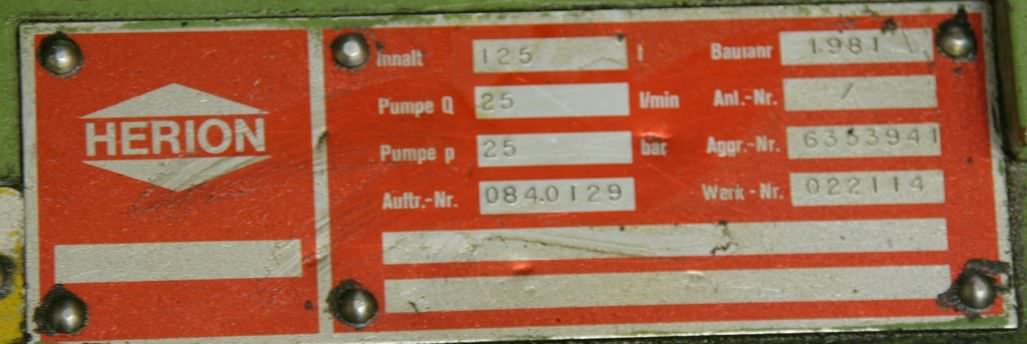 Hydraulikaggregat von HERION - 25 l/min 25 bar – Bild 5