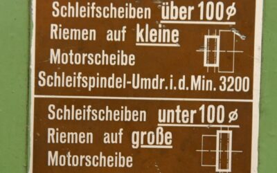 Werkzeugschleifmaschine von Stehle - mit Magnetplatte – Bild 8