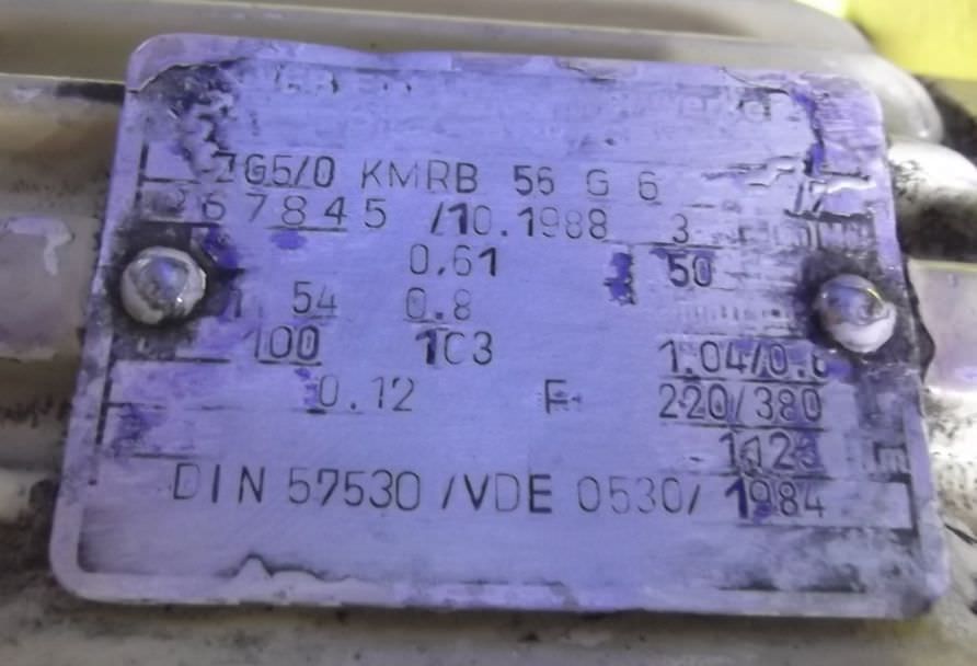 Getriebemotor 0,12 kW 0,8 U/min von VEM - ZG5/0KMRB56G6 – Bild 4