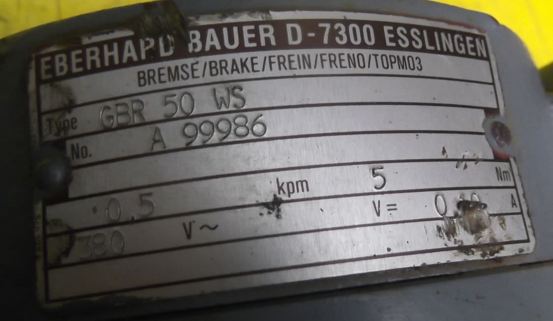 Getriebemotor 0,25 kW 4,5 U/min von Bauer - G33-10/DK64-163L – Bild 4