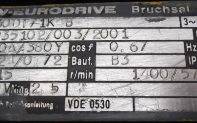 Getriebemotor 0,15 kW 57 U/min von SEW Eurodrive - R30DT71K4B – Bild 12