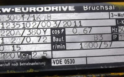 Getriebemotor 0,15 kW 57 U/min von SEW Eurodrive - R30DT71K4B – Bild 4