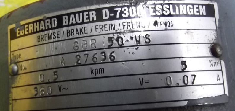 Getriebemotor 0,25 kW 29,5 U/min von BAUER - DK640/163L – Bild 9