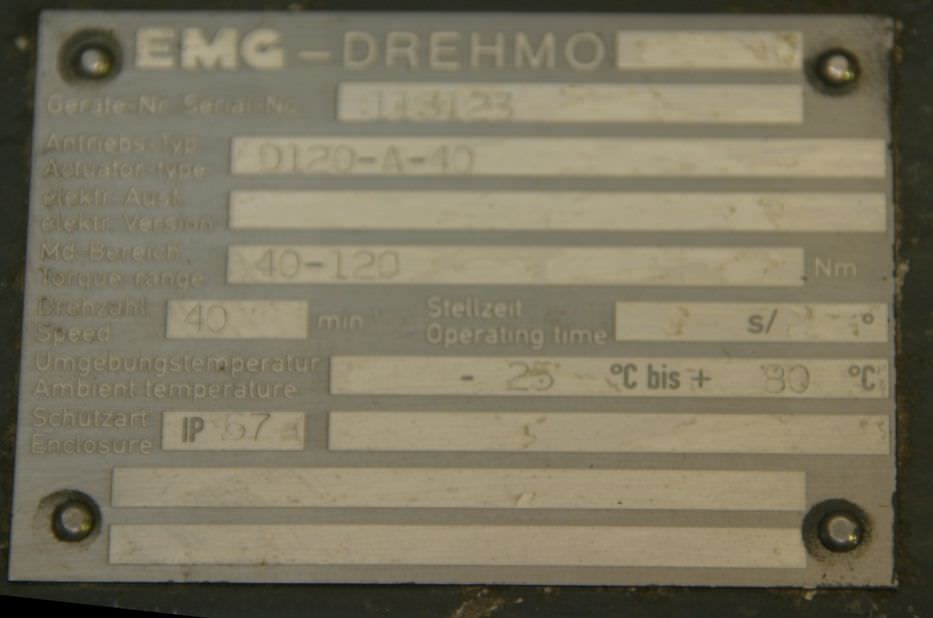 elektrische Stellantriebe von EMG - Drehmo D120-A-10 – Bild 6