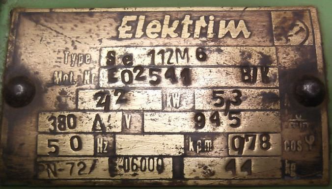 Elektromotor 2,2 kW 945 U/min von Elektrim - Se112M6 – Bild 4