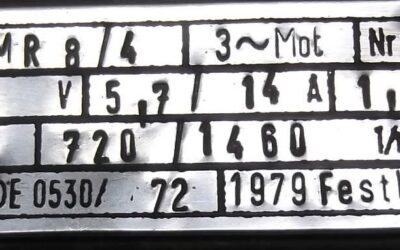 Elektromotor 1,7/6,4 kW 720/1460 U/min von AEG - AMV132MR8/4 – Bild 4