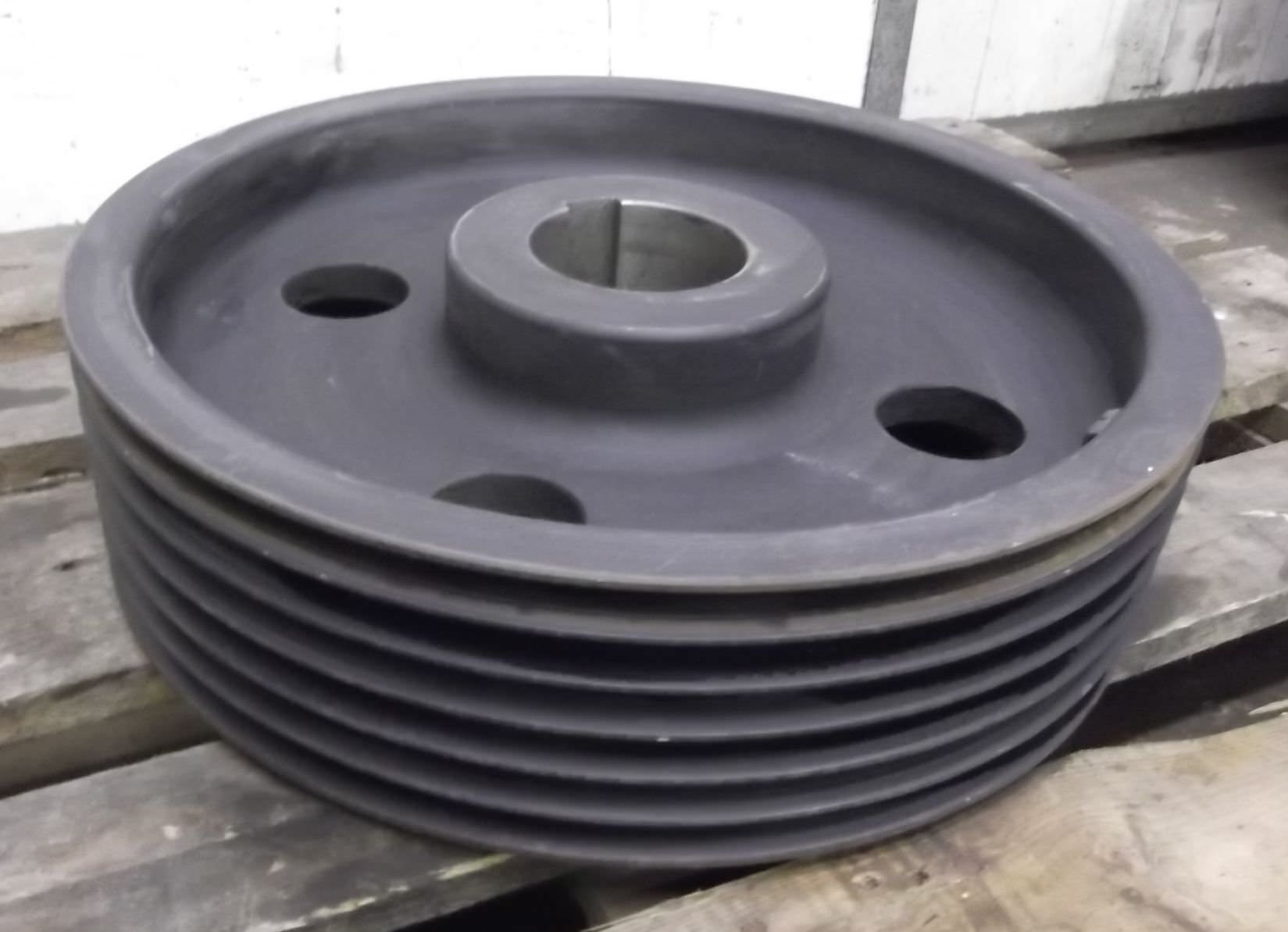 Keilriemenscheibe 6 rillig von Guss - SPB 450-6 (17 mm) – Bild 2