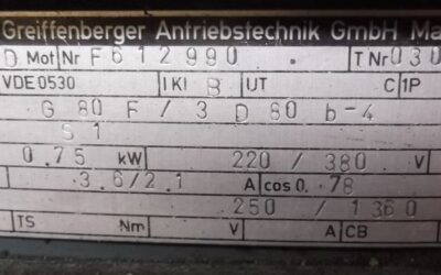 Getriebemotor 0,75 kW 250 U/min von ABM - G80F/3D80b-4 – Bild 4