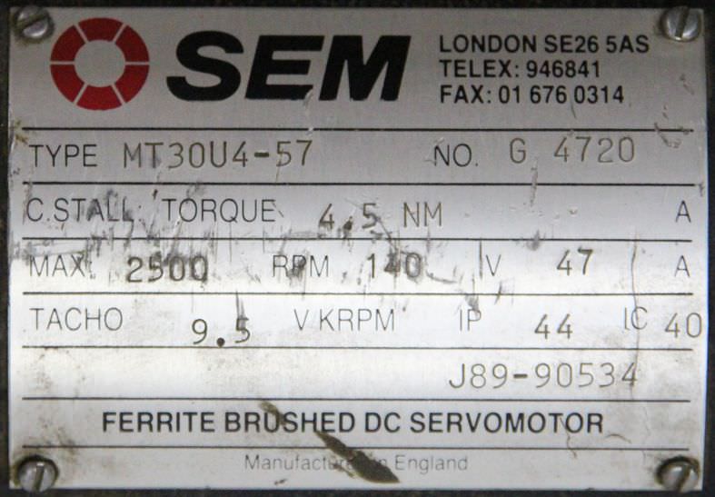 Servomotor von SEM - MT30U4-57 – Bild 6