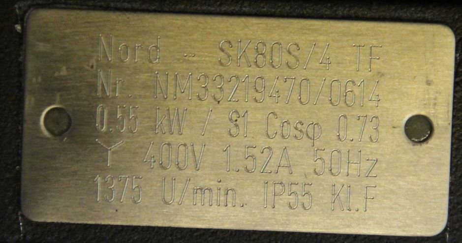 Getriebemotor 0,55 kW 149 U/min von Nord - SK1SU40AF-80 S/4 TF – Bild 5