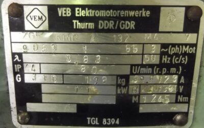 Getriebemotor 11 kW 80 U/min von VEM - ZG5-KMRA132M4 – Bild 4