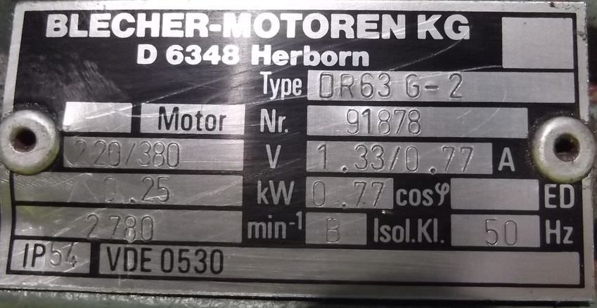 regelbarer Getriebemotor 0,25 kW 47-246 U/min von MOTOVARIO - TKF/2 – Bild 12