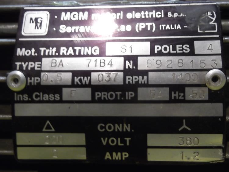 regelbarer Getriebemotor 0,37 kW 50-250 U/min von Ferri - F30/D – Bild 6