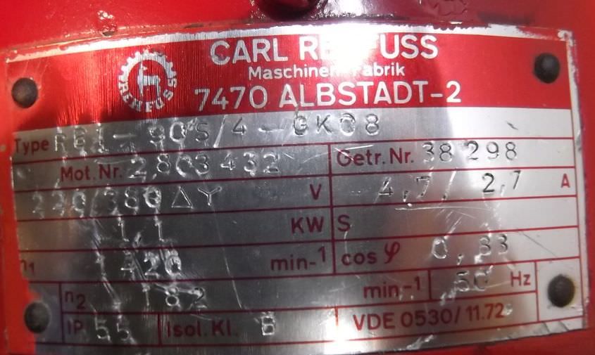 Getriebemotor 1,1 kW 182 U/min von Rehfuss - RB1-90S/4-GK08 – Bild 5
