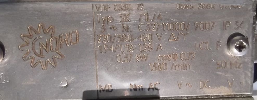 Getriebemotor 0,37 kW 53 U/min von Nord - SK71L/4 – Bild 4