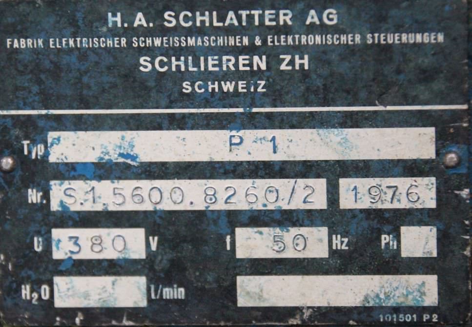 Punktschweißmaschine 40 kVA von Schlatter - 1MX121T25/P1 – Bild 12