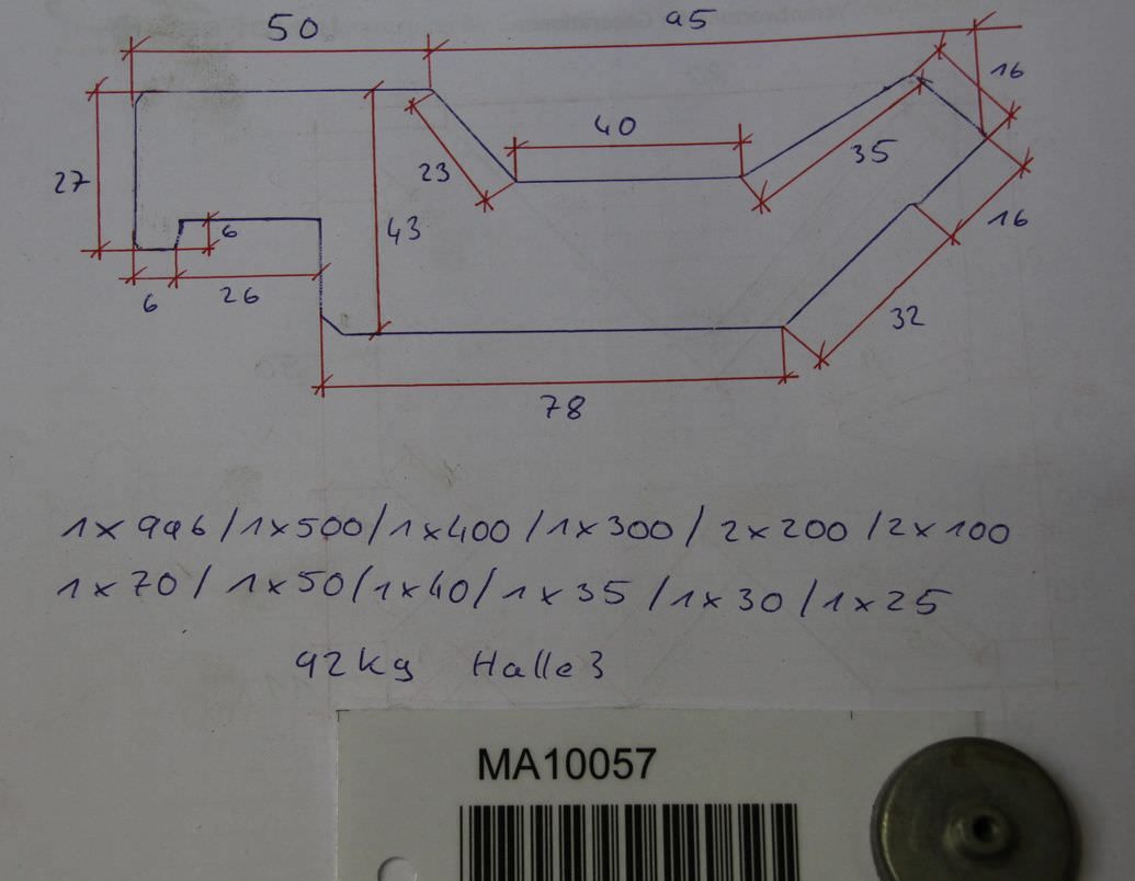 Abkantwerkzeug geteilt 2946 mm von unbekannt - 145/43 mm – Bild 6