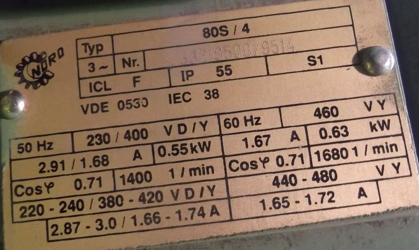 Getriebemotor 0,55 kW 76 U/min von Nord - 80S/4 – Bild 5