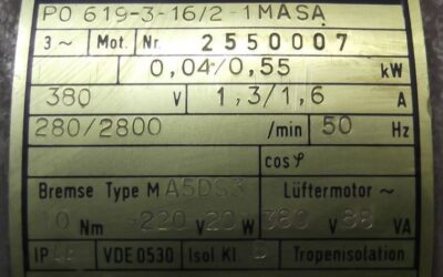 Getriebemotor 0,04/0,55 kW 24/210 U/min von Kobold - PO619-3-16/2-1MASA – Bild 5